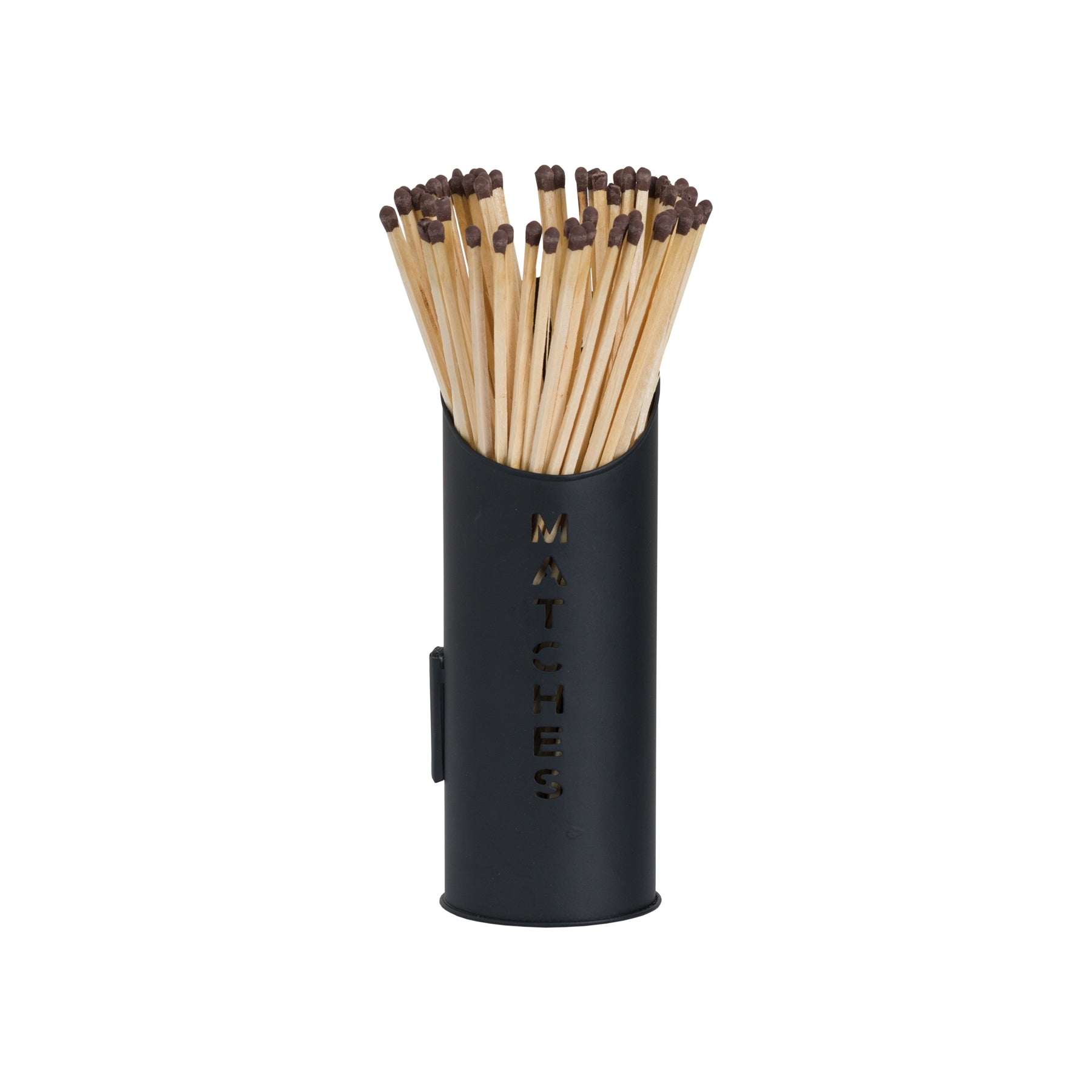 Black Finish Logs And Kindling Buckets &amp; Matchstick Holder