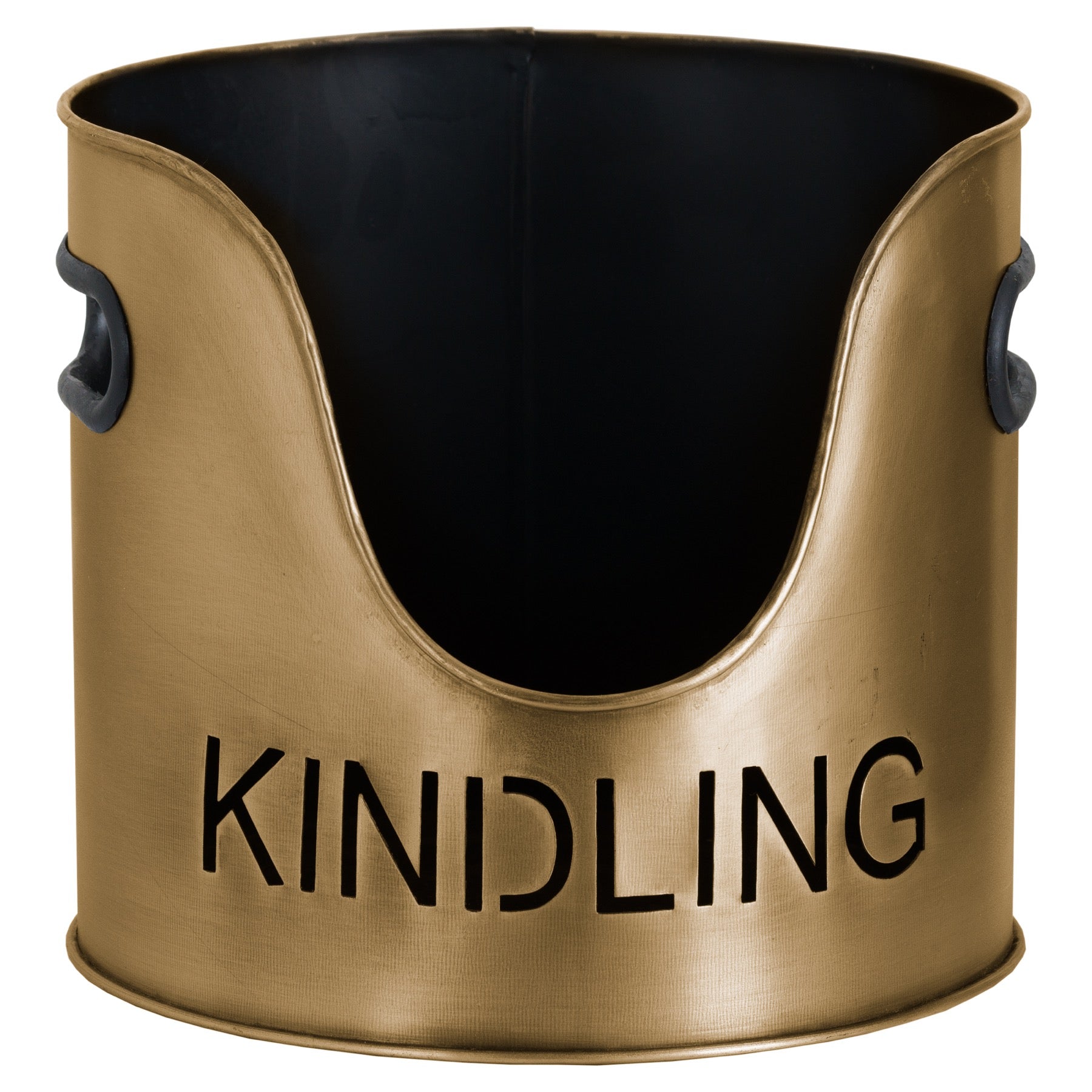 Bronze Finish Logs And Kindling Buckets &amp; Matchstick Holder